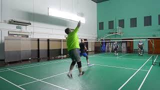 8Aug23 CRC Badminton Ong Hock Aik/Tan Heap Chee vs Tang Heng Teik/Oh Kok Meng