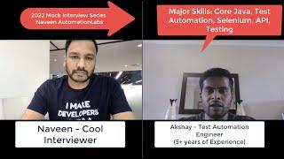 SDET | QA Automation Mock Interview - 5+ Years of Experience