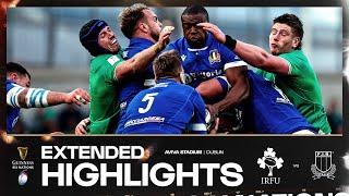 IRISH DOMINATION  | EXTENDED HIGHLIGHTS | IRELAND V ITALY | 2024 GUINNESS MEN'S SIX NATIONS RUGBY
