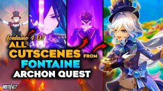 All Fontaine Archon Quest Cutscenes | Genshin Impact 4.0 Fontaine Cinematic Cutscenes