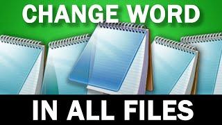 Change One Word In Multiple Text Files With This Hack