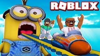 MULTIPLAYER ROCKET CART RIDE INTO THE MINIONS FOR ADMIN IN ROBLOX