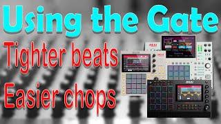 Akai MPC Tutorial. Old school technique using a Gate for tighter beats and cleaner, easier chops.