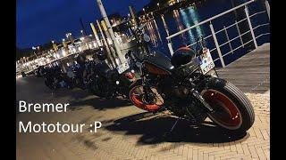 Abendliche Biketour quer durch Bremen l Bremer Motovlog l KawasakiVN800Bobber l Braaapkalan l