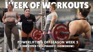 TRAIN WITH ME | OFFSEASON WEEK 5 | FULL TRAINING WEEK + a chat about stress urinary incontinence