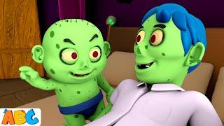 Seven Zombies In The Bed Roll Over️ | New 3D Halloween Song for Babies by @AllBabiesChannel