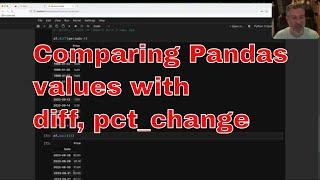 Comparing values in Pandas with "diff" and "pct_change"