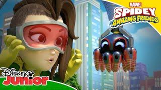 Finding TWIST-E  | Spidey and His Amazing Friends ️ | Disney Junior Arabia