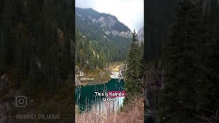 Hidden gem of Kazakhstan - Kaindy Lake ️ #kazakhstan