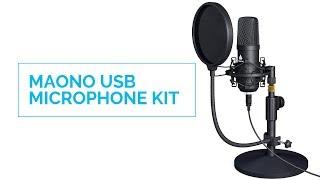 Maono USB Microphone Kit AU-A04T - Unboxing and Test