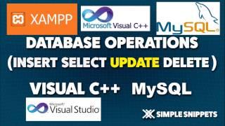 Update Database Operation in Visual C++ and MySQL Database