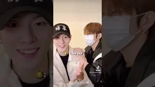 #tnx maknae sungjun teaching kyungjun how to FILRT in japanese FUNNY moment