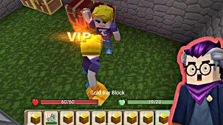 VIP NOOB GIVE RANDOM PLAYER A VIP ITEMS -BLOCKMAN GO SKYBLOCK BLOCKMAN