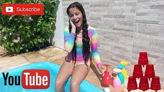 Desafio não encontre o ovo na #piscina OLHA O QUE ACONTECEU #youtube #divertido #education