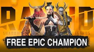  How to get Raid Shadow Legends FREE Epic Champion with Link and PROMO CODE 