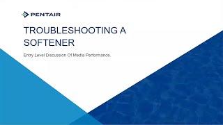 Troubleshooting a softener
