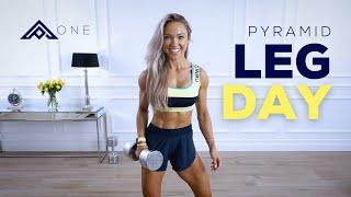 PYRAMID LEG DAY - Dumbbell Leg Workout | Pyramid Series Day 1