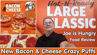 Little Caesars New Bacon & Cheese Crazy Puffs Review * Limited Time Offer * Joe is Hungry 