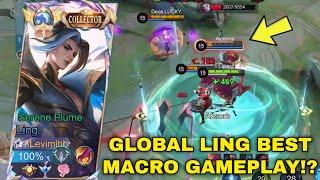 GLOBAL LING BEST MACRO GAMEPLAY!! LING FASTHAND GAMEPLAY 200 IQ ROTATION TUTORIAL (MUST WATCH)!!