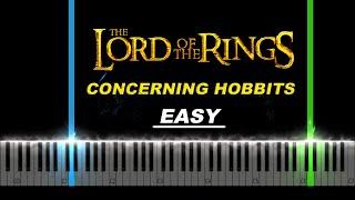 Concerning Hobbits from Lord Of The Rings Easy Piano Tutorial