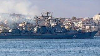 Russian navy pours south through Bosphorus