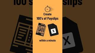 How to create salary pay slips in excel | Automated payslip in excel