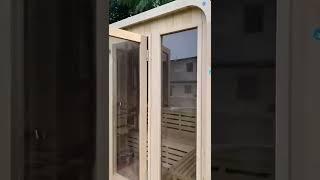 Smartmak Wood Outdoor Square Sauna Room (Most popular) #saunatime #woodworking #infrared