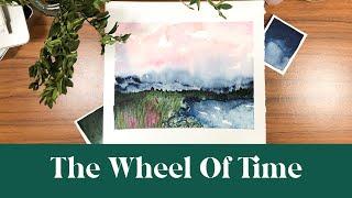 Loose Abstract Watercolour Fantasy Landscape - Inspired by The Wheel Of Time