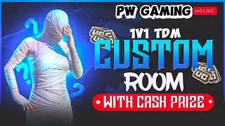 PUBG MOBILE 1V1 TDM ROOM LIVE | PUBG MOBILE LIVE CUSTOM ROOMS | PRICE & UC GIVEAWAY | PW GAMING