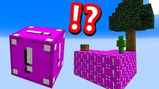 Minecraft Skyblock, but EVERYTHING Is MOST DANGEROUS LUCKY BLOCKS.