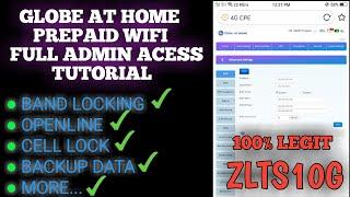 FULL ADMIN ACCESS GLOBE AT HOME PREPAID WIFI | ZLTS10G | Full tutorial