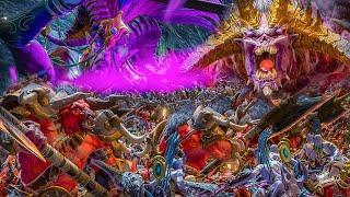 SLAANESH vs KHORNE - Total War: WARHAMMER 3 Cinematic Battle