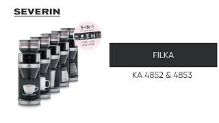 SEVERIN Fully automatic filter coffee machine FILKA KA 4852 & 4853