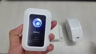 TEST: KERUI M7 Wireless Doorbell with Infrared Motion Detector Function---Add Multiple Sensors