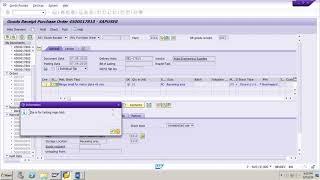 How to post Goods Receipt for a Purchase Order in SAP MM