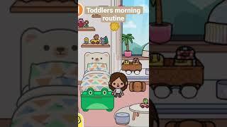 Toca boca toddlers morning routine | aesthetic tocazz 23 #shorts