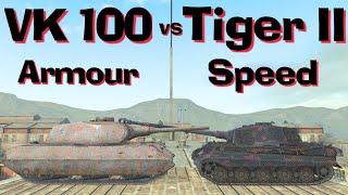 WOT Blitz Face Off || VK 100.01 (P) vs Tiger II