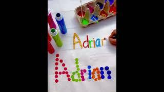  Rainbow ️ Name Recognition  #homeschooling #preschool #montessori