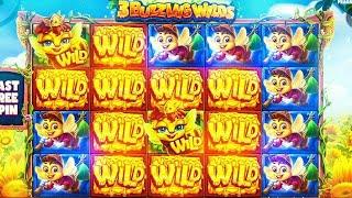 ПОЙМАЛ ЗАНОС НА ***Х ЗА СПИН В 3 BUZZING WILDS!!! МНОГО БОНУСОК! ПОПАЛ В ЗАНОСЫ НЕДЕЛИ?!?!?!