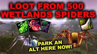 500 WETLANDS SPIDERS WOW CLASSIC LARGE VENOM SACK LOW LEVEL GOLD FARM