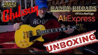 Chibson Randy Rhoads Les Paul Custom Guitar Unboxing:  2023 Replica From AliExpress