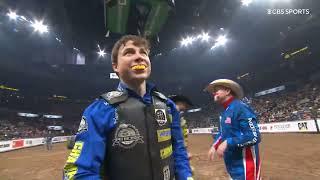 Austin Richardson rides Detroit Lean 91.25 in Oklahoma City to Win the PBR Unleash The Beast Event