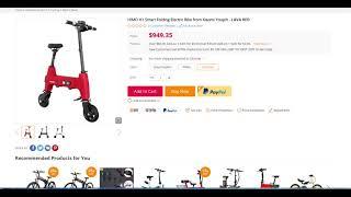 HIMO H1 Smart Folding Electric Bike from Xiaomi Youpin - LAVA RED