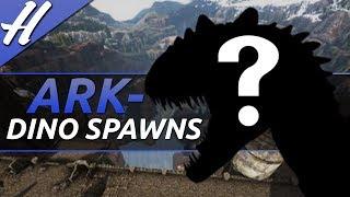 RAGNAROK DINO SPAWN LOCATIONS [ ARK SURVIVAL EVOLVED ]