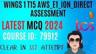 79912 tcs answers| 79912 T15 AWS|E1|wings1| T15 Cloud & AWS AI | #aws #cloud #ai #t15