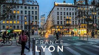 Lyon, One of the best cities in France  Walking Tour - 4K HDR