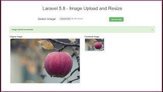 Laravel 5.8 - Image Upload and Resize