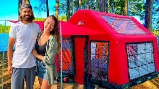 3 Day Inflatable Tent Camping on Secluded Island