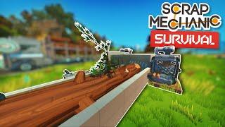 This Lumber Mill Can Refine the Biggest Trees! - Scrap Mechanic Survival Mode #12