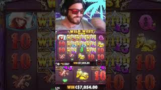 INSANE $12,500 WILD WEST GOLD SLOT WIN #maxwin #slots #wildwestgold